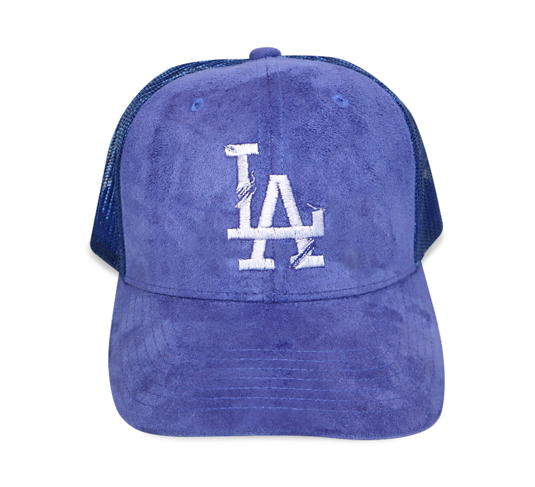 LA Threads Suede Snapback Trucker Hat